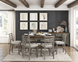 Tigard Cherry/Gray Counter Height Set by Homelegance at Eve Furniture