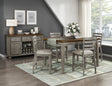 Tigard Cherry/Gray Counter Height Set by Homelegance at Eve Furniture