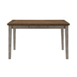 Tigard Cherry/Gray Counter Height Table by Homelegance at Eve Furniture