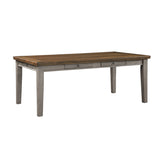 Tigard Cherry/Gray Dining Table by Homelegance at Eve Furniture
