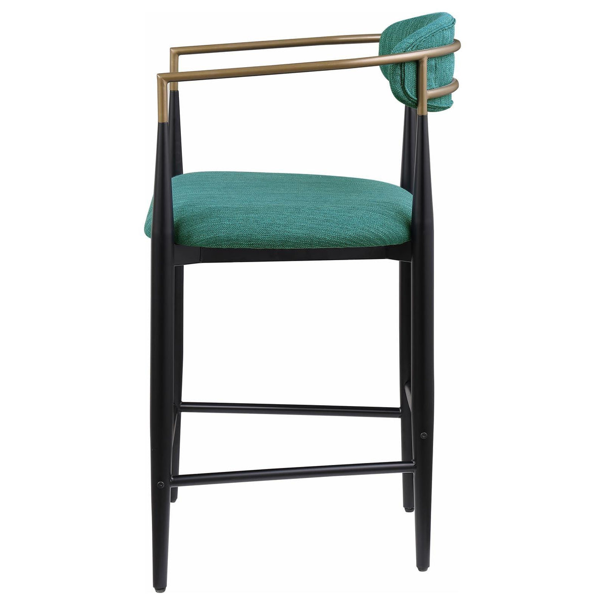 Tina Green Metal Counter Height Upholstered Bar Stool, Set of 2 by Coaster at Eve Furniture