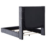 Tisdall 67-inch Upholstered Cal King Fireplace Bed Grey by Coaster at Eve Furniture