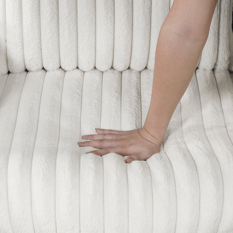 Tomball Beige Oversized Chaise Lounge by Homelegance at Eve Furniture