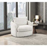 Tomball Beige Swivel Chair by Homelegance at Eve Furniture