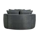 Tomball Dark Gray Oversized Chaise Lounge by Homelegance at Eve Furniture