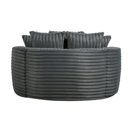 Tomball Dark Gray Oversized Chaise Lounge by Homelegance at Eve Furniture