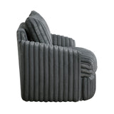 Tomball Dark Gray Swivel Chair by Homelegance at Eve Furniture