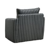 Tomball Dark Gray Swivel Chair by Homelegance at Eve Furniture