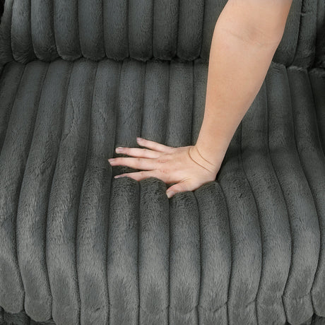 Tomball Dark Gray Swivel Chair by Homelegance at Eve Furniture