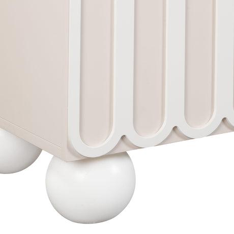 Tori Motif Taupe Buffet by TOV Furniture at Eve Furniture