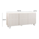 Tori Motif Taupe Buffet by TOV Furniture at Eve Furniture