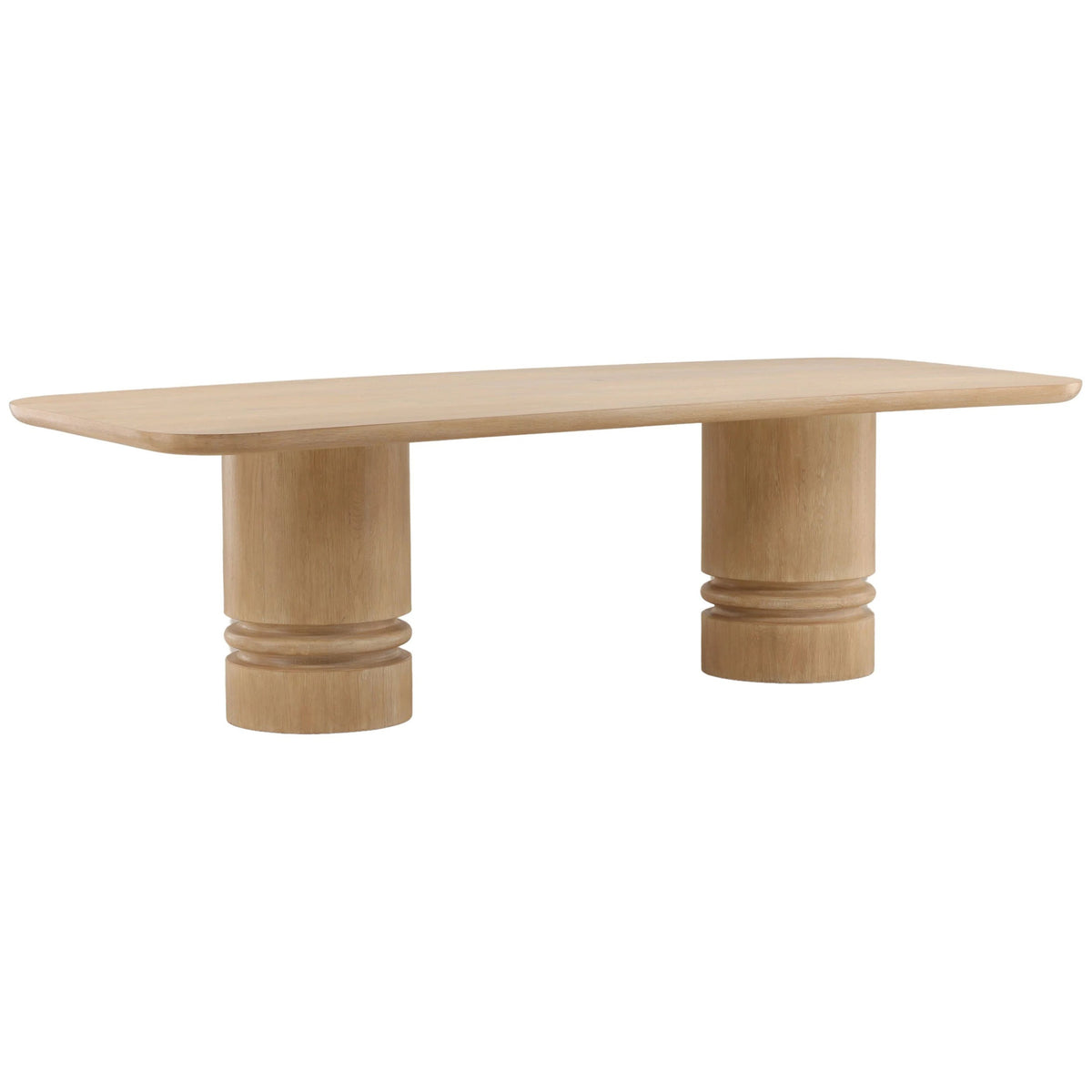 Torrin Dining Table, Light Natural by Dovetail at Eve Furniture
