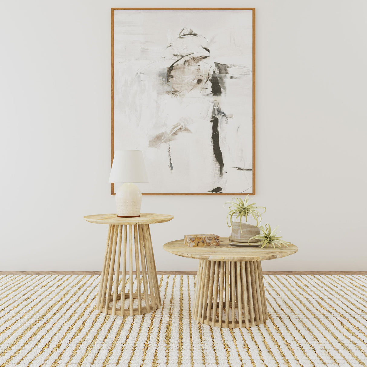 Touhy Natural Mango Round Solid Wood Cocktail Coffee Table by Coaster at Eve Furniture