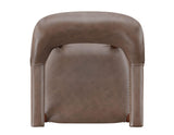 Tournament Arm Chair w/Casters – Brown by Steve Silver at Eve Furniture