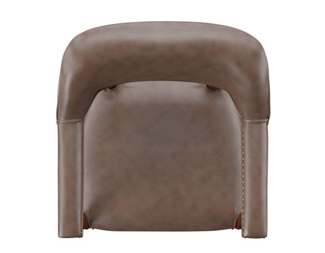 Tournament Arm Chair w/Casters – Brown by Steve Silver at Eve Furniture