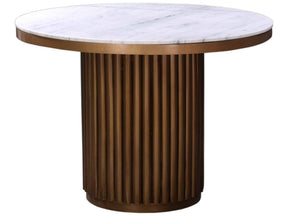 Tower White Marble Dining Table