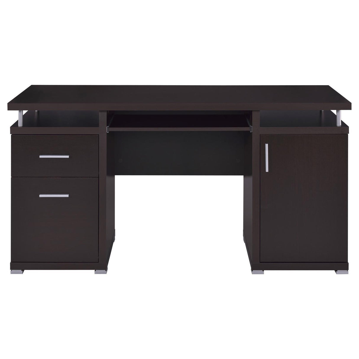 Tracy Cappuccino 2-Drawer Computer Desk by Coaster at Eve Furniture