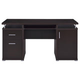 Tracy Cappuccino 2-Drawer Computer Desk by Coaster at Eve Furniture