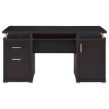 Tracy Cappuccino 2-Drawer Computer Desk by Coaster at Eve Furniture