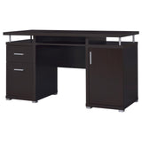 Tracy Cappuccino 2-Drawer Computer Desk by Coaster at Eve Furniture