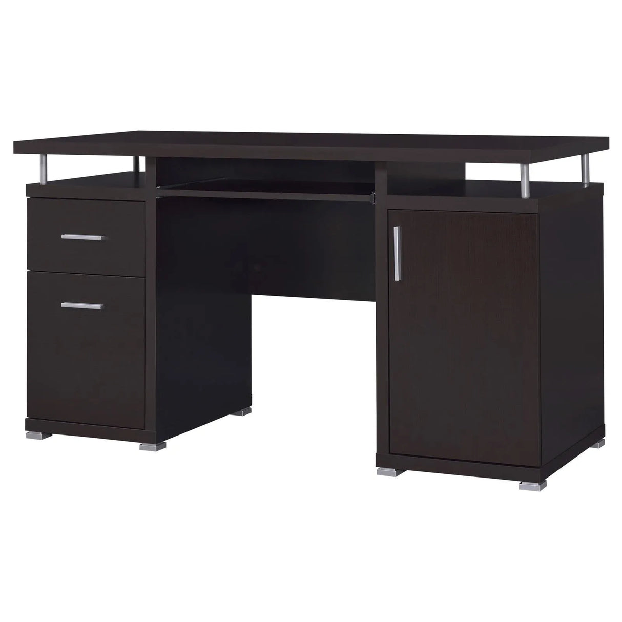 Tracy Cappuccino 2-Drawer Computer Desk by Coaster at Eve Furniture