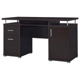 Tracy Cappuccino 2-Drawer Computer Desk by Coaster at Eve Furniture