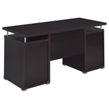 Tracy Cappuccino 2-Drawer Computer Desk by Coaster at Eve Furniture