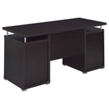 Tracy Cappuccino 2-Drawer Computer Desk by Coaster at Eve Furniture
