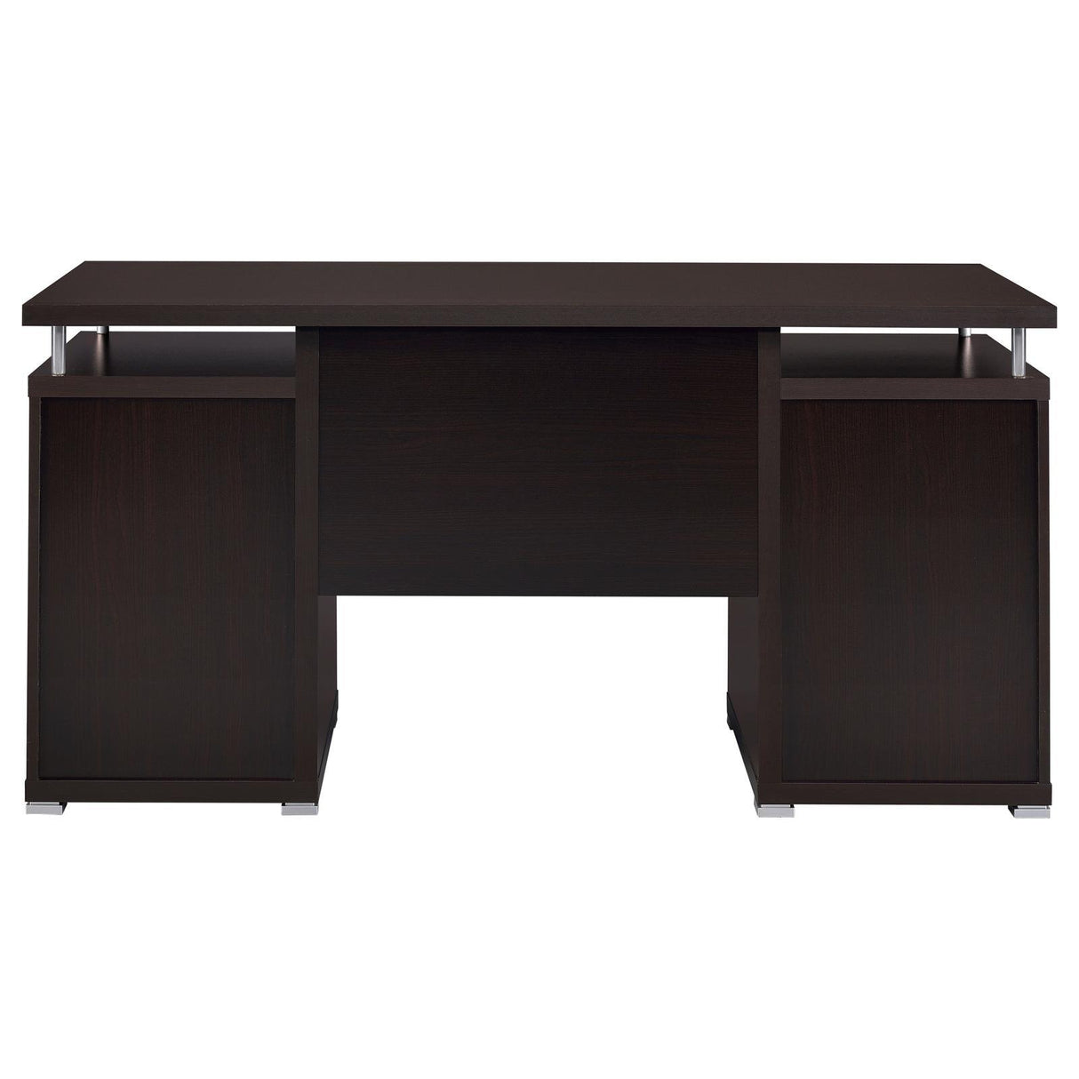 Tracy Cappuccino 2-Drawer Computer Desk by Coaster at Eve Furniture