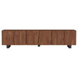 Trask Mango Brown 86-inch Wood TV Stand Media Console by Coaster at Eve Furniture