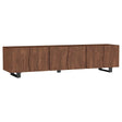 Trask Mango Brown 86-inch Wood TV Stand Media Console by Coaster at Eve Furniture