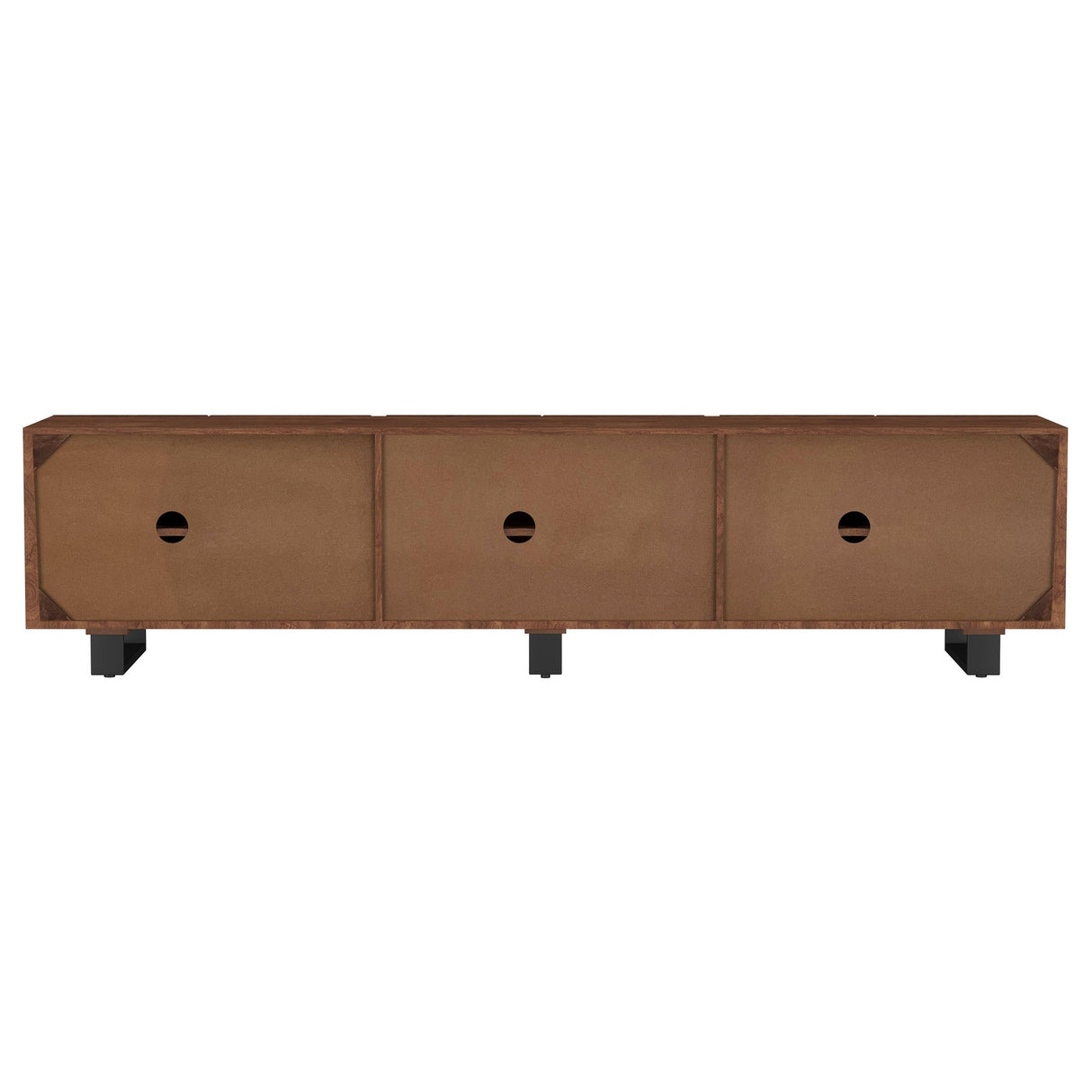 Trask Mango Brown 86-inch Wood TV Stand Media Console by Coaster at Eve Furniture