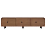 Trask Mango Brown 86-inch Wood TV Stand Media Console by Coaster at Eve Furniture