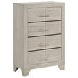 Trenton Rustic Cream 4-drawer Bedroom Chest of Drawers by Coaster at Eve Furniture