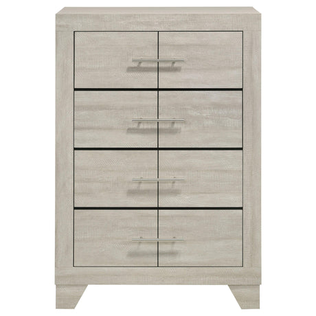 Trenton Rustic Cream 4-drawer Bedroom Chest of Drawers by Coaster at Eve Furniture
