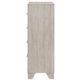 Trenton Rustic Cream 4-drawer Bedroom Chest of Drawers by Coaster at Eve Furniture