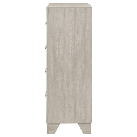 Trenton Rustic Cream 4-drawer Bedroom Chest of Drawers by Coaster at Eve Furniture