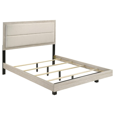 Trenton Rustic Cream 54-inch Wood Full Panel Bed by Coaster at Eve Furniture