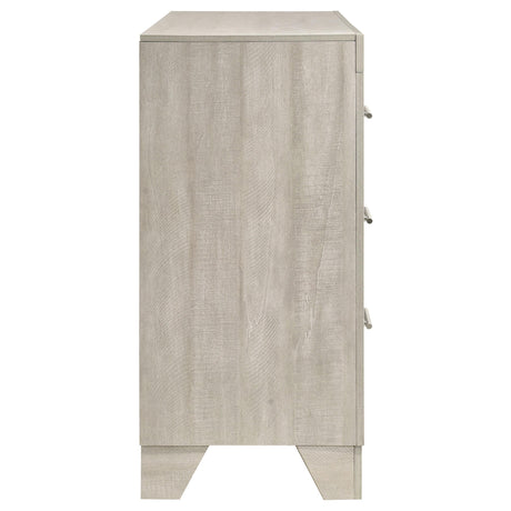 Trenton Rustic Cream 6-Drawer Bedroom Dresser by Coaster at Eve Furniture