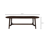 Trie Brown Small Dining Table by Moe's Home at Eve Furniture