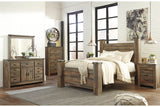 Trinell Brown Queen Poster Bed by Ashley at Eve Furniture