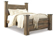 Trinell Brown Queen Poster Bed by Ashley at Eve Furniture