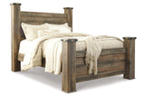 Trinell Brown Queen Poster Bed by Ashley at Eve Furniture