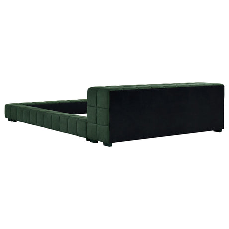 Trinity Green Upholstered Full Platform Bed by Coaster at Eve Furniture