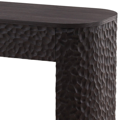 Triston Console Table, Dark Brown by Dovetail at Eve Furniture