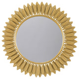 Tuscany Gold 35 x 35 Inch Sunburst Wall Mirror by Coaster at Eve Furniture