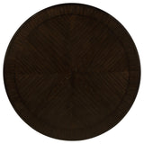 Twyla Dark Cocoa Round Dining Table with Drawer by Coaster at Eve Furniture