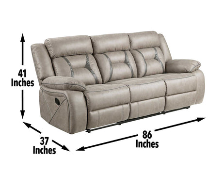 Tyson Recliner Sofa w/Drop Down Table and Power Strip by Steve Silver at Eve Furniture