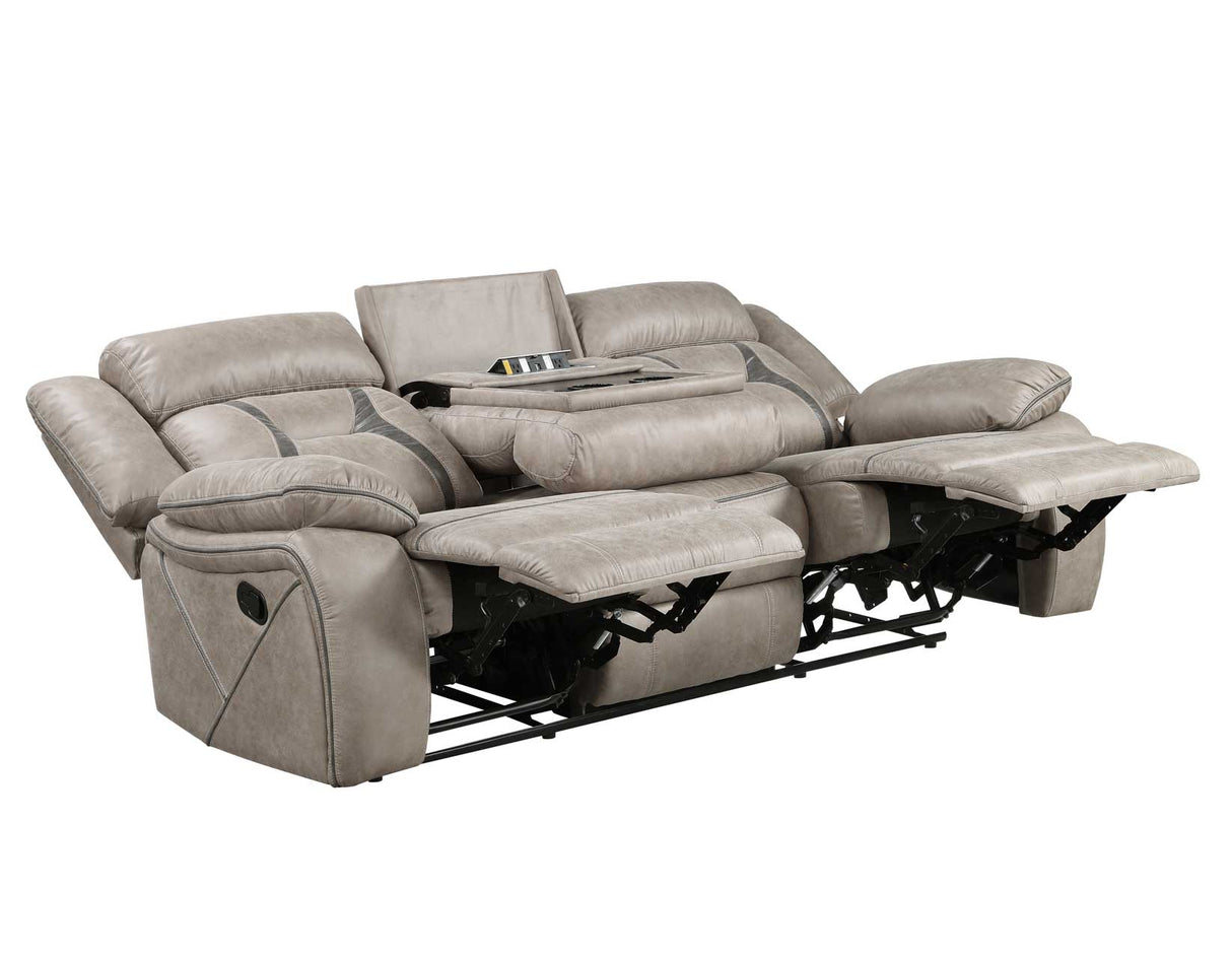 Tyson Recliner Sofa w/Drop Down Table and Power Strip by Steve Silver at Eve Furniture