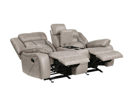 Tyson Reclining Glider Console Loveseat by Steve Silver at Eve Furniture